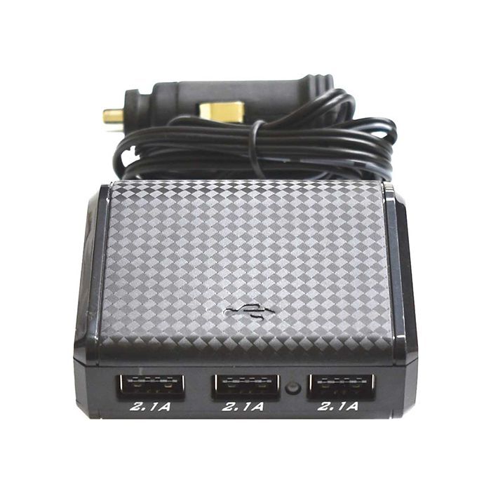Charge Cigarette Lighter Accessory Socket With 3 USB