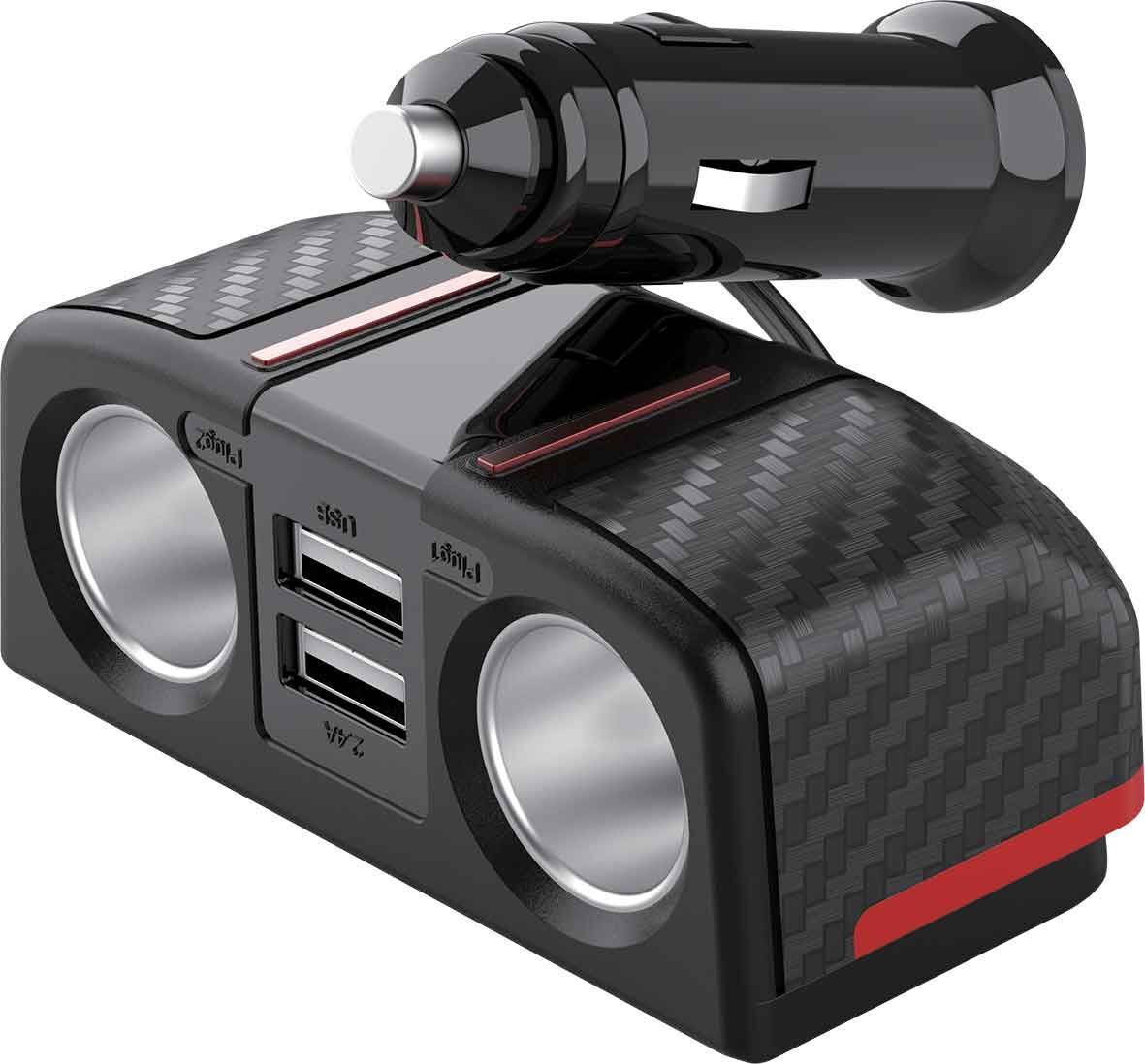 ProKit 12/24V Dual USB & Twin Socket Charging Adaptor