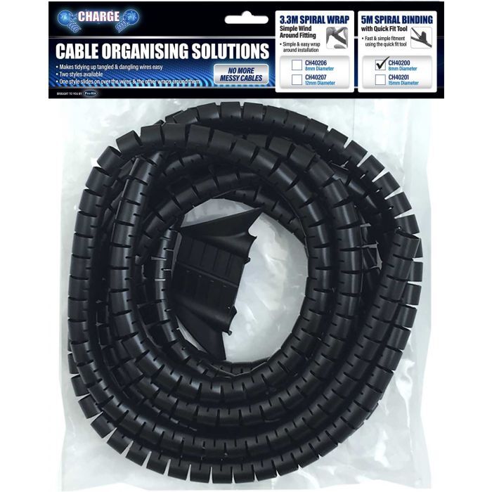 Charge Spiral Binding 8mm x 5Mtr With Tool