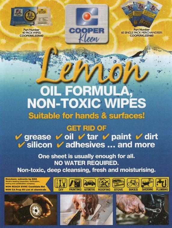 Cooper Kleen Extra Large Wipes 40 Pack