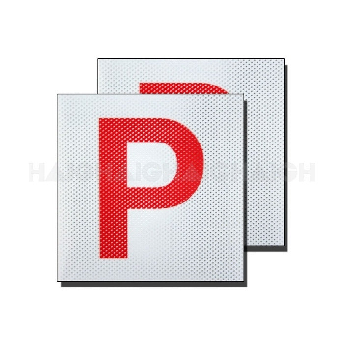 P Plate Red P Clear Vision