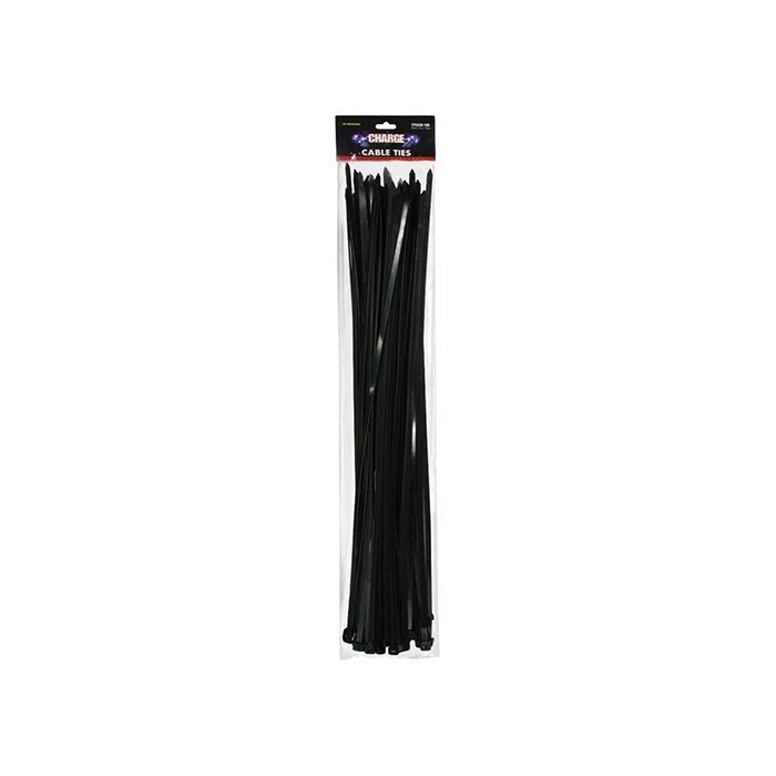 Charge Cable Ties 610mm 100Pc Black