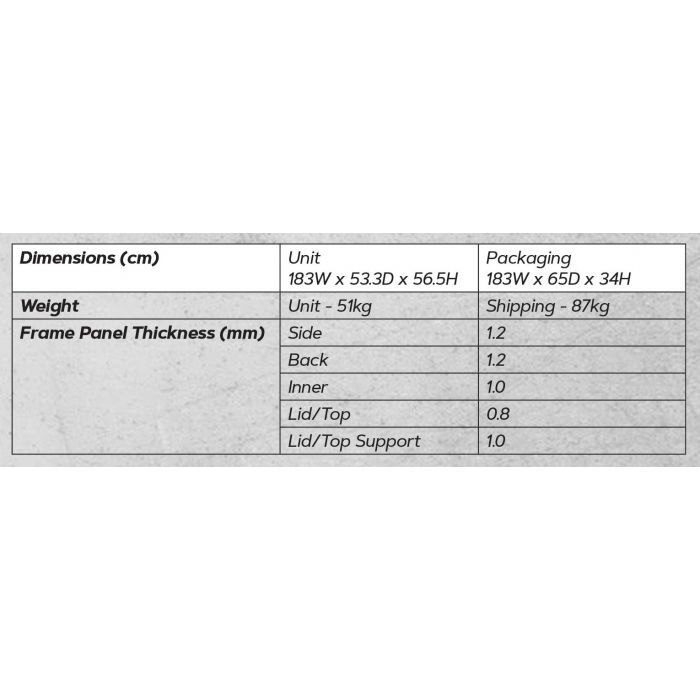 ProKit Dx Series 183cm (72") Matte Black Workstation Hutch