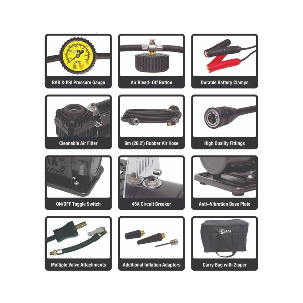 Exitrax 4WD 12V Air Compressor 160LPM