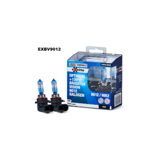 Exelite Halogen Headlight Bulbs HIR2 12V 55W + 130% 2x Pack