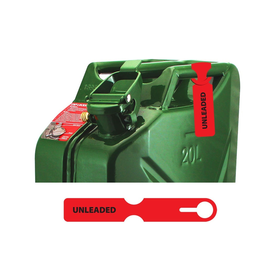 Fuel Can Tag Red Unleaded