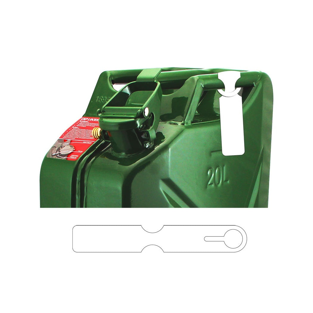 Fuel Can Tag White Blank