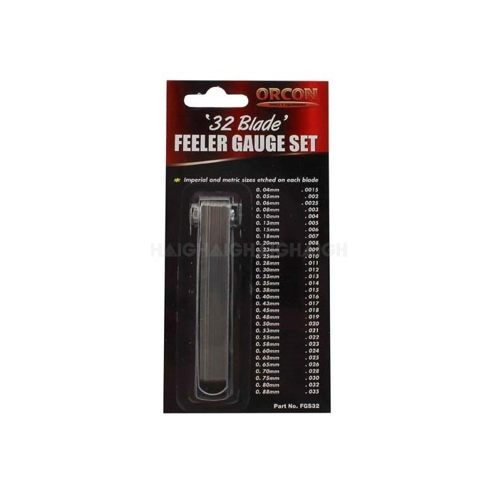 Feeler Gauge Set 32 Blades 89mm Long