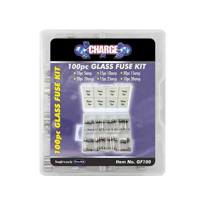 Charge Glass Fuse 100Pc Mixed