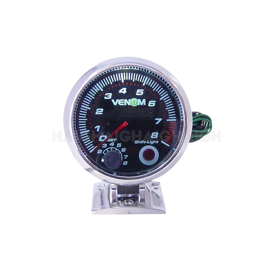 Gauge Venom 3 3 4" Tacho -Black Face