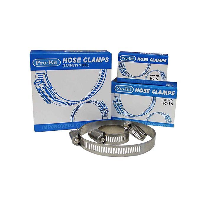 ProKit Hose Clamp 10Pc Box 12.7mm (21-44mm 13/16"-1 3/4")