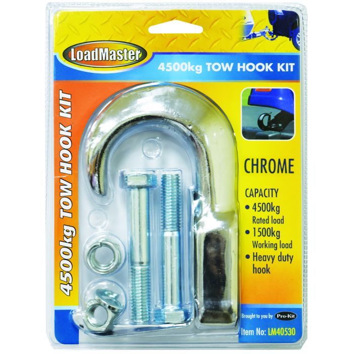 Loadmaster 4500Kg Tow Hook Kit Black