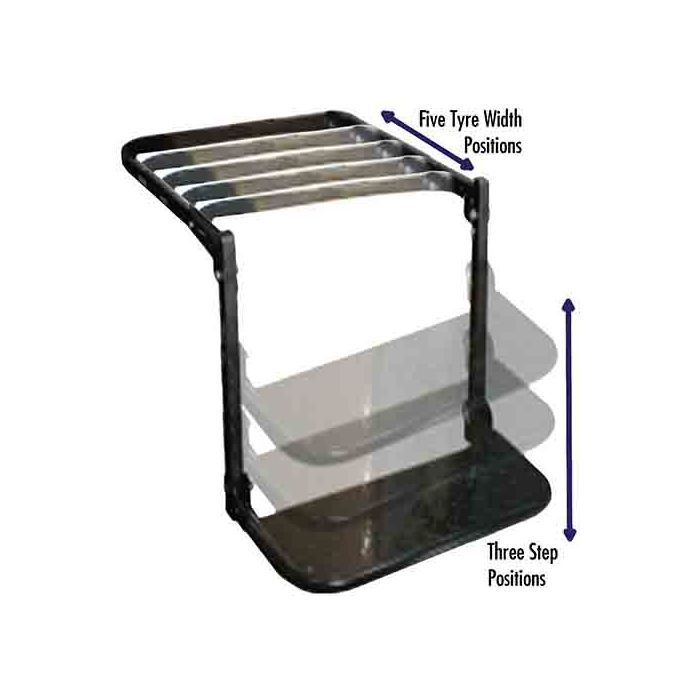 Loadmaster Wheel Step Adjustable Height Steel Frame