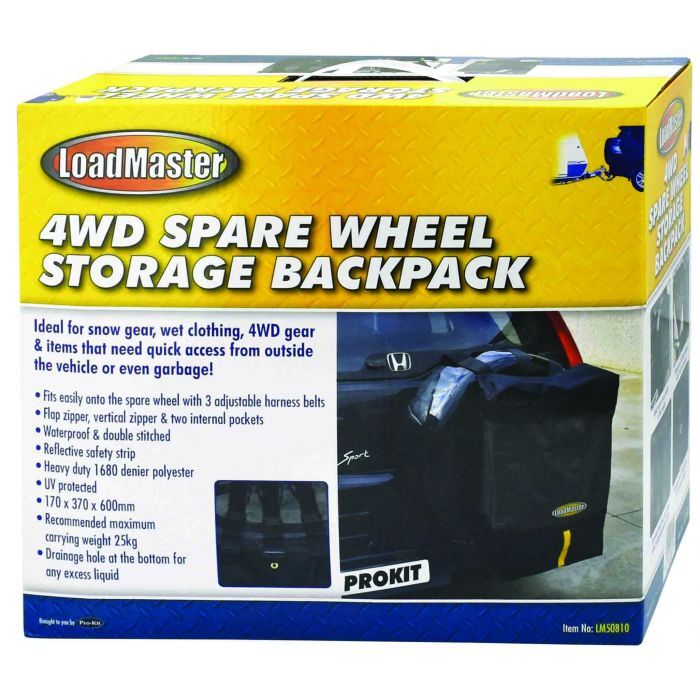 PC Covers 4WD Spare Wheel Storage Backpack