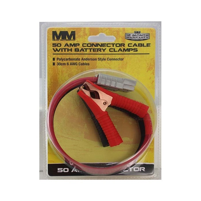 Plug 50Amp 6AWG 30cm Alligator Clamps