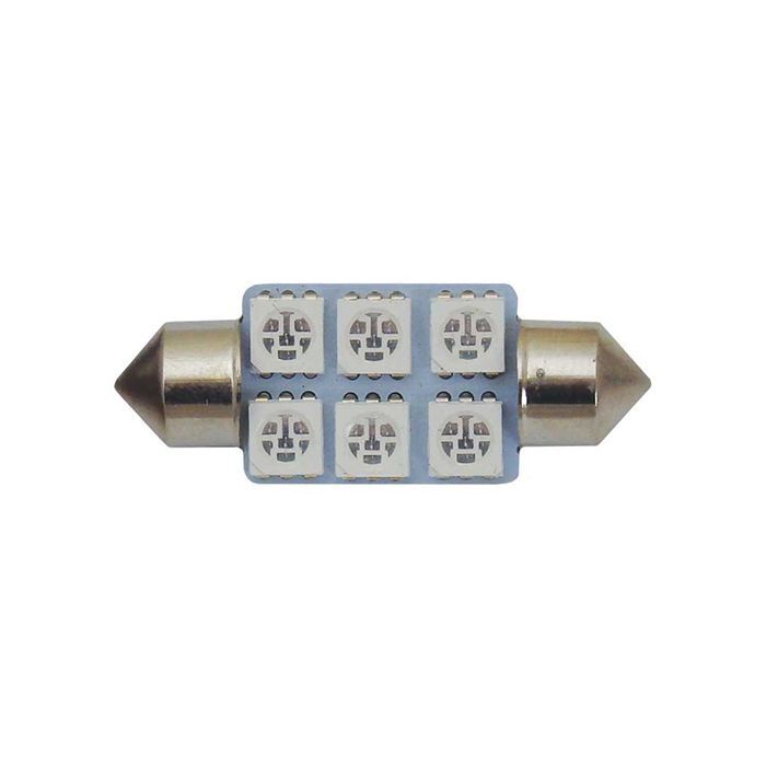 Motolite Globe 2Pc Smd Festoon 36mm 6Chips White