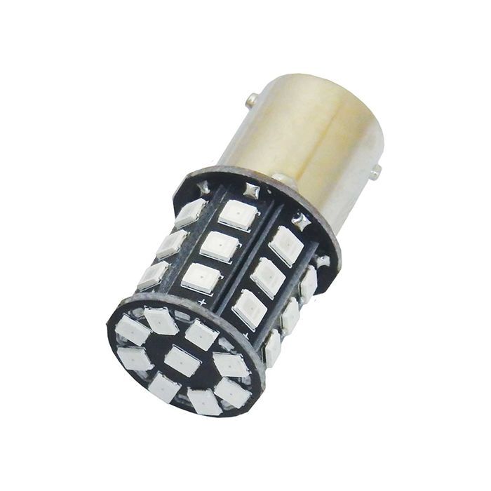 Motolite Globe 2Pc Smd 1156 Ba15S 33Chips Amber