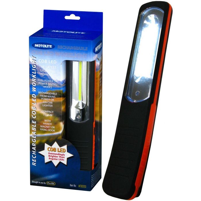 Motolite Work Light 4W Hi-Intensity Cobled Rechargable