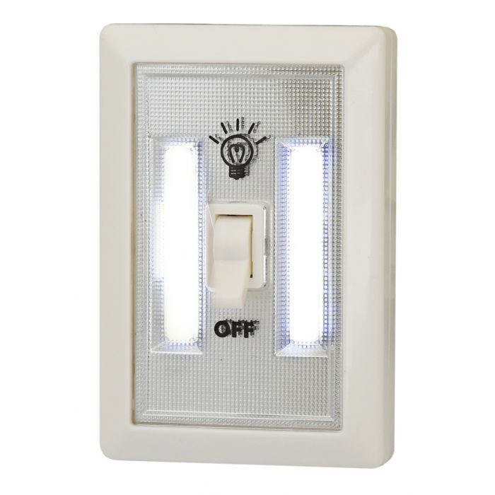 Motolite Wall Switch Light 2 x 3W Cob In 7Pc Display