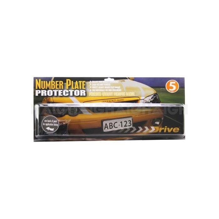 No. Plate Cover Euro Perspex