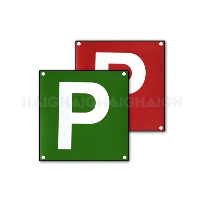 P Plate D S Wht P Red Grn Plastic Vic&Wa