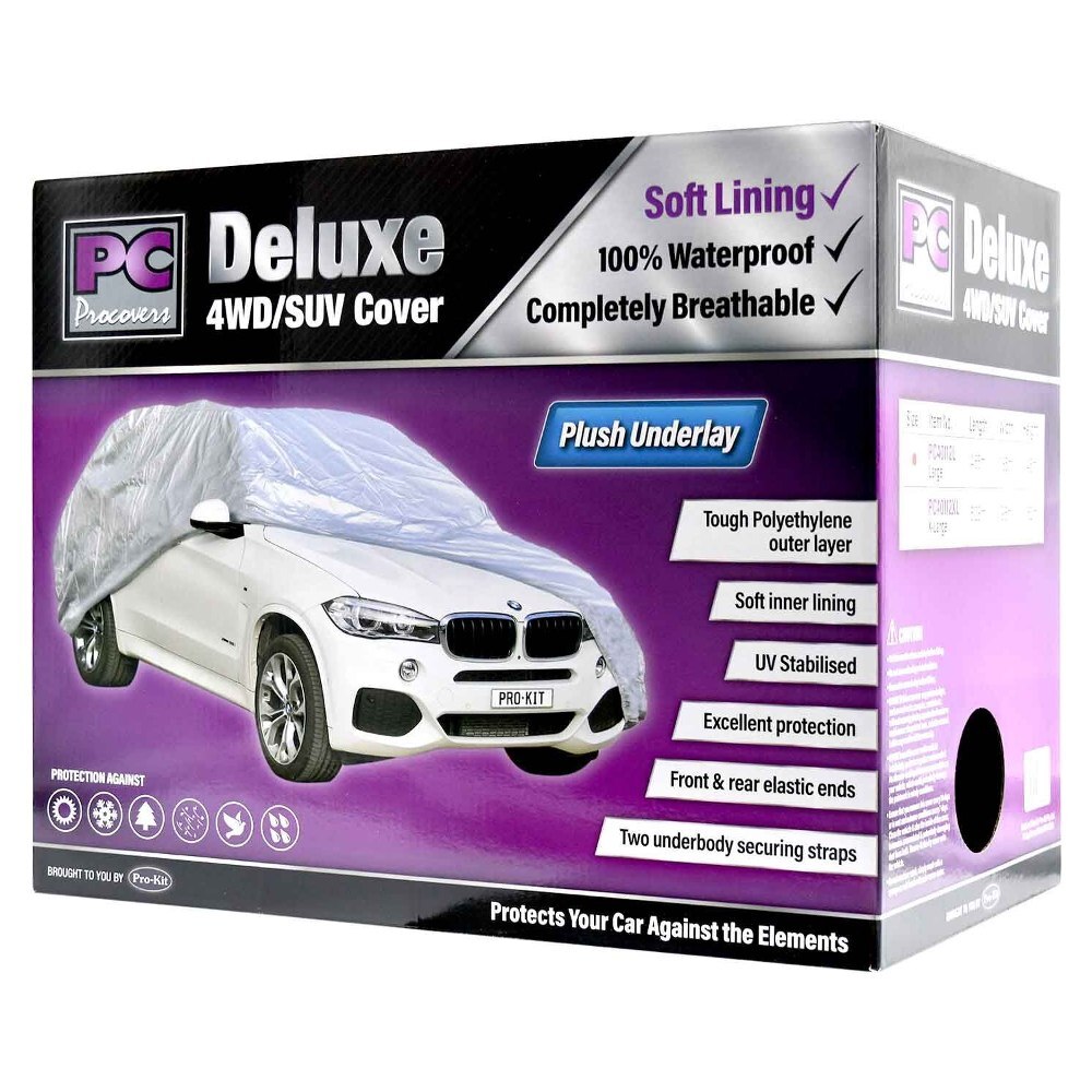 Deluxe Car Cover for Large 4WD, SUV and Vans