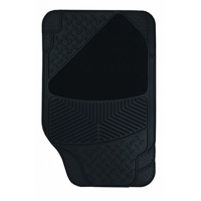 PC Covers Mat Set 3Pc Carpet And Rubber Black