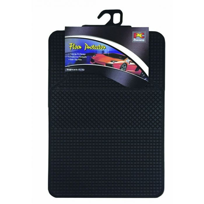 PC Covers Mat Set 4 Piece Rubber Black Pc50202