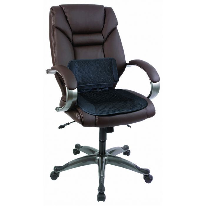 PC Covers Lumbar Back Support Seat Cushion