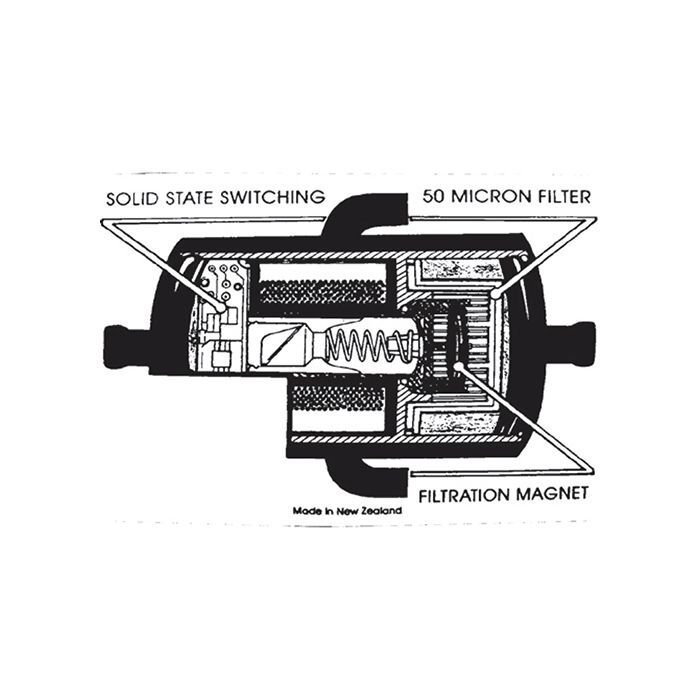 ProKit Fuel Pump 12V Electric Piston Style 6 x 8 Cyl Engine 1.25 5Psi 2L/Min