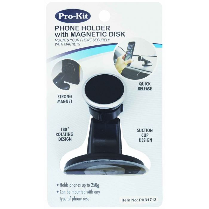 ProKit Bracket Mounted With Magnetic Disk Quick Release Phone Navigator Holder