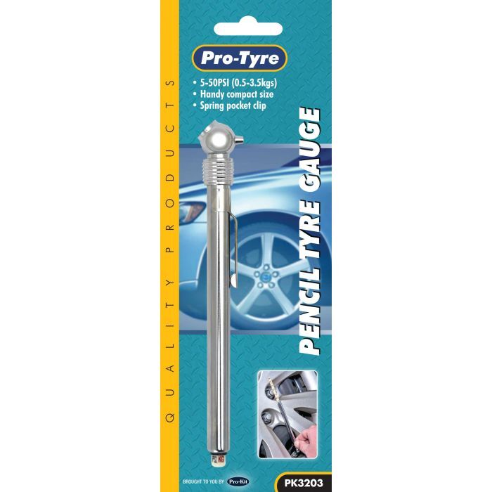 Protyre Pencil Tyre Gauge 50Lb