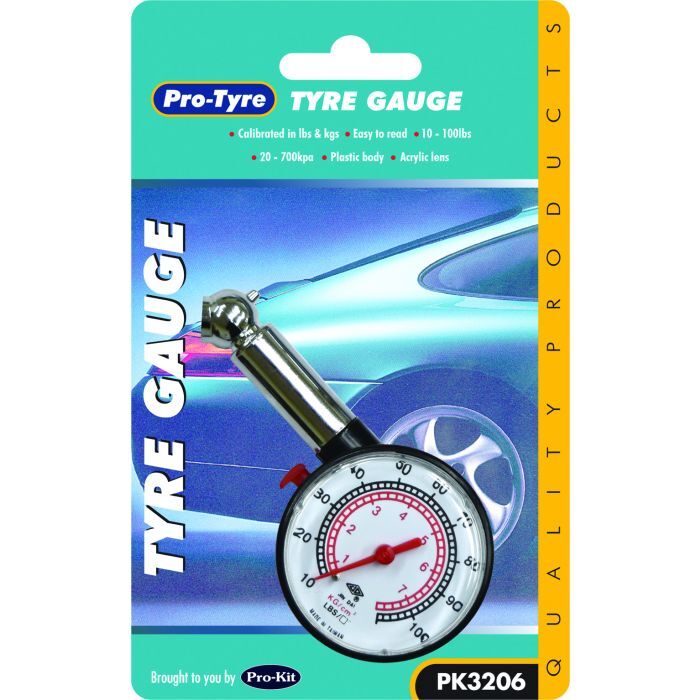 Protyre Tyre Gauge 100Lb Dial