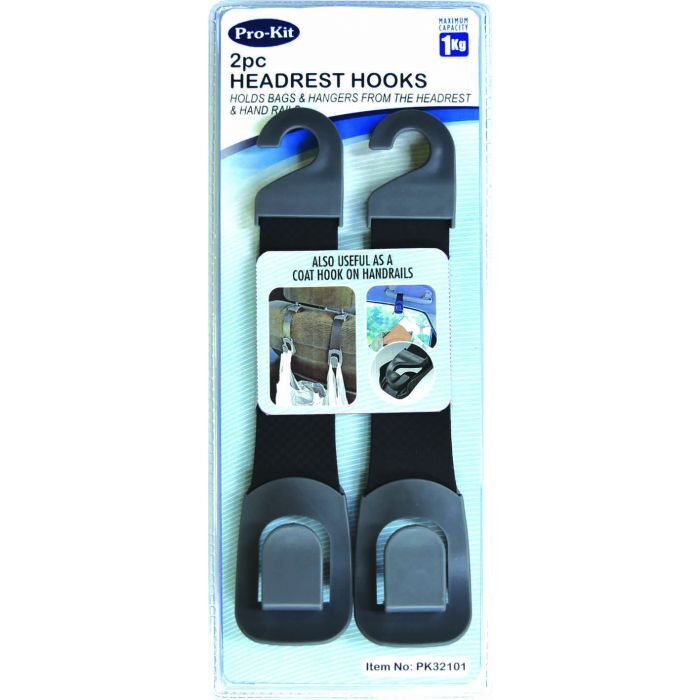 ProKit 2Pc Headrest Hook Organiser