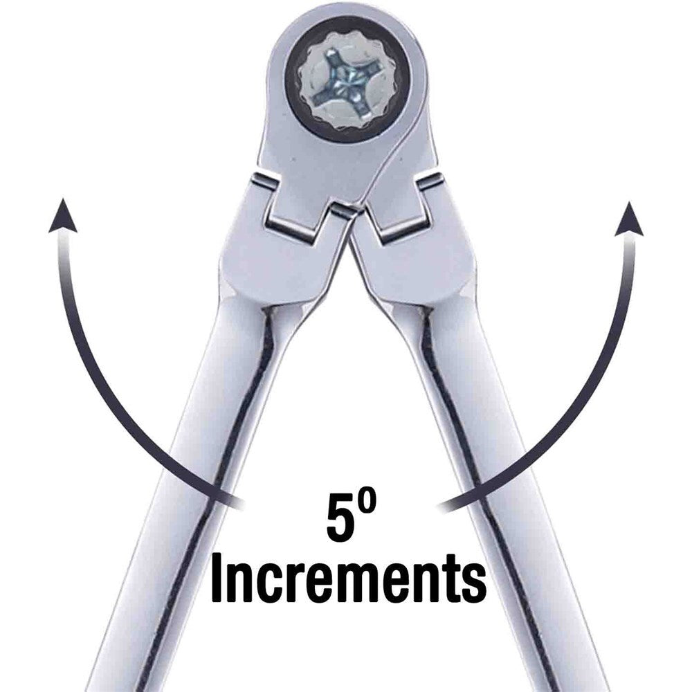 PK Tool 12-Piece Flexible Head Ratcheting Combination Spanner Set PT10189