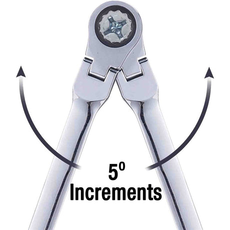 PK Tool 12-Piece Flexible Head Ratcheting Combination Spanner Set PT10189