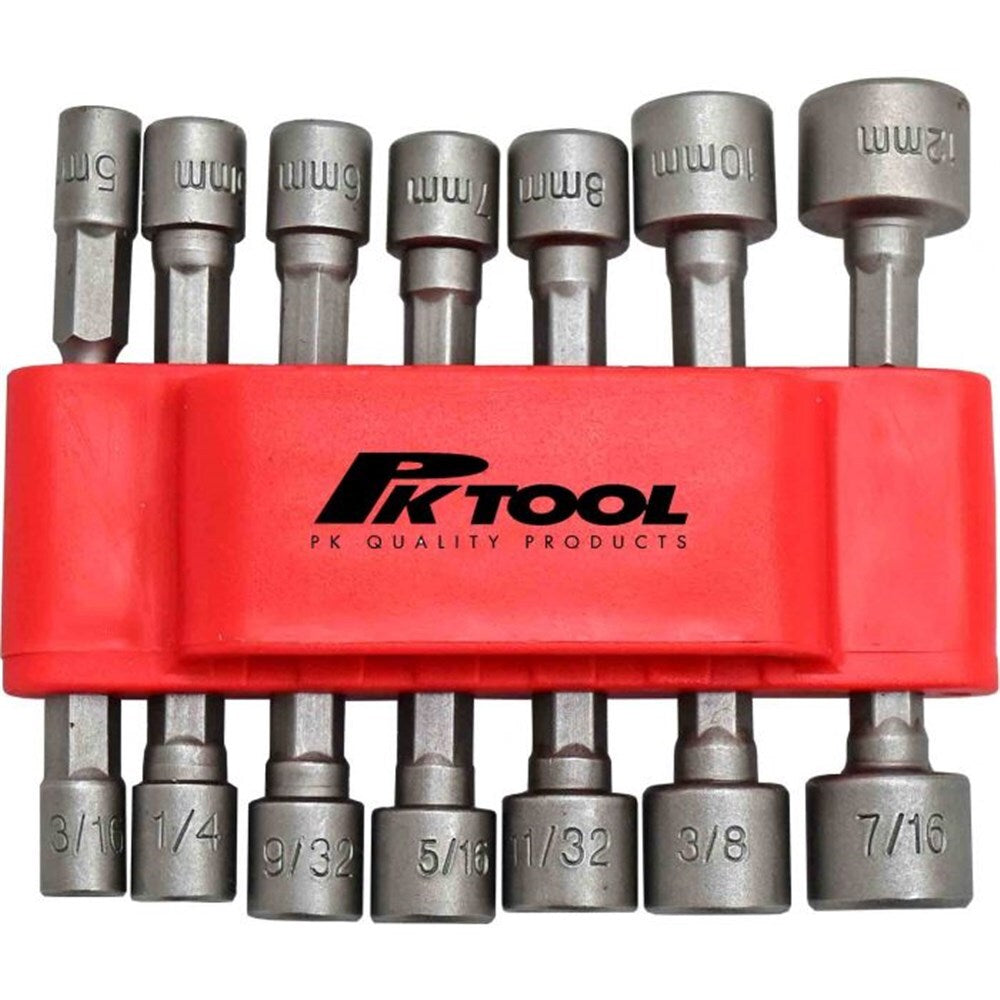 PK Tool 14-Piece Metric and SAE Impact Nut Driver Set PT10808