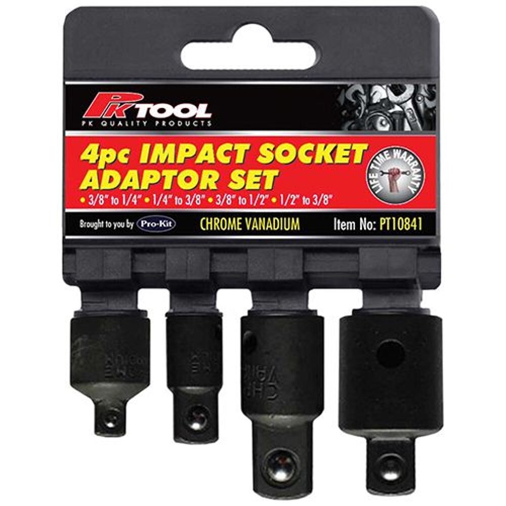 PK Tools Cr-V Impact Socket Adaptor 4 Piece PT10841