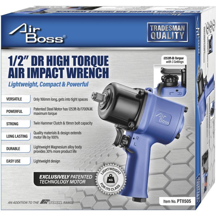 ProKit 1/2" Dr High Torque Air Impact Wrench