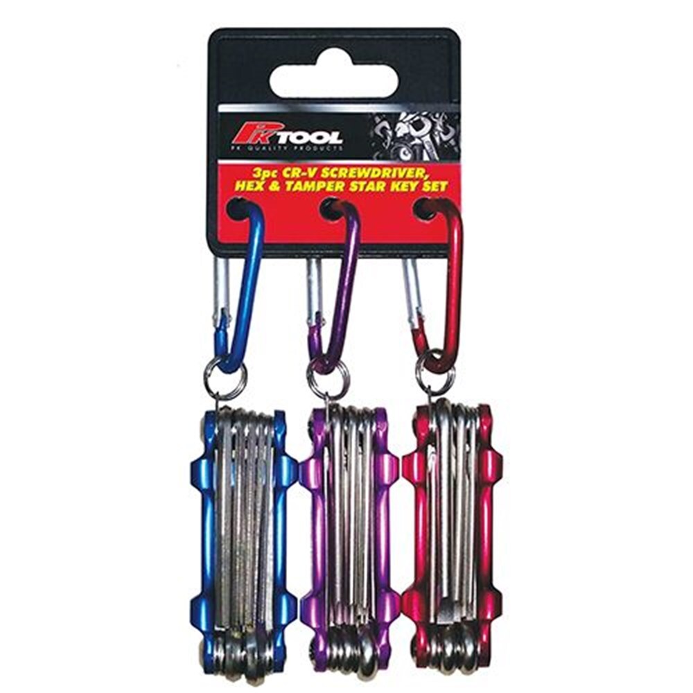 PK Tools Cr-V Screwdriver, Tamper Star & Hex Set 3 Piece PT11980
