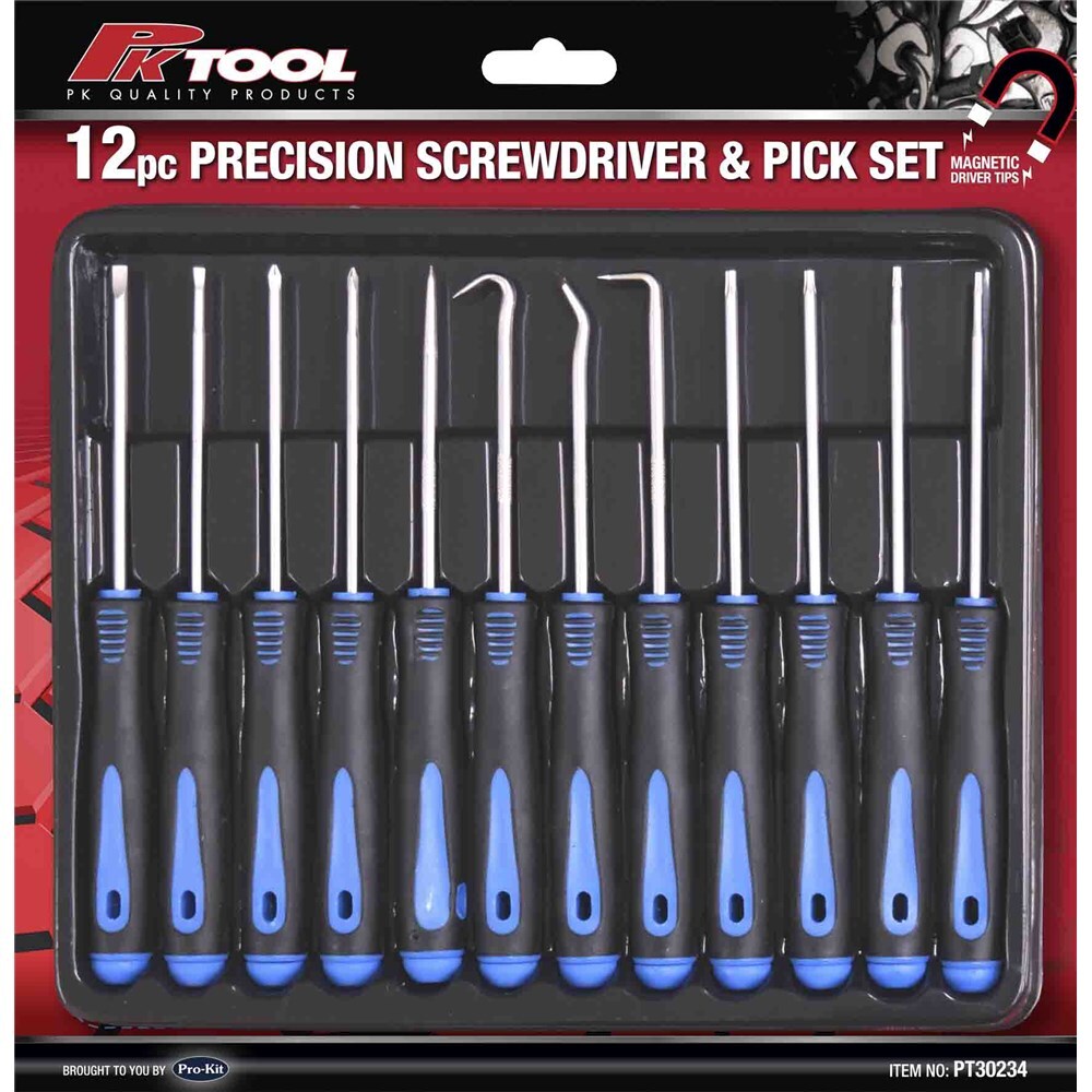 PK Tools Screwdriver & Pick Set 12 Piece PT30234