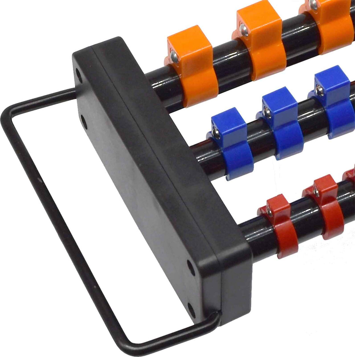 PK Tool Socket Holder ¼’’, 3/8’’ & ½’’ Sockets Aluminium Rail with Carry Handle