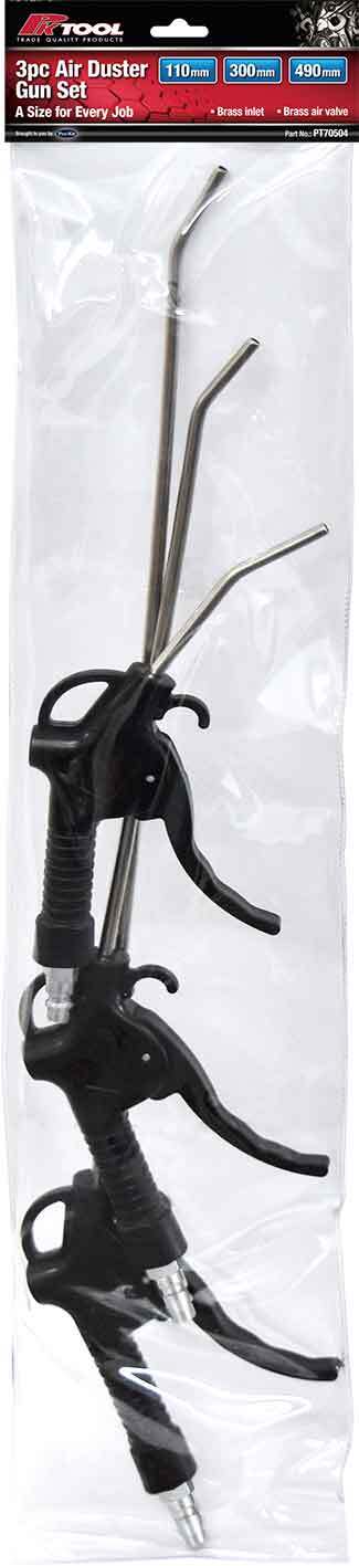 PK Tool Air Blower-Duster Gun 3pc 110, 300 & 490mm with Nitto Style Fitting