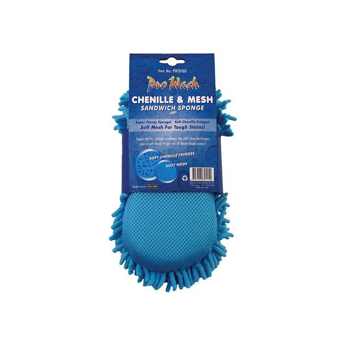 PK Wash Sponge Microfiber Fringes Chenile Scouring Pad 22X12X5cm