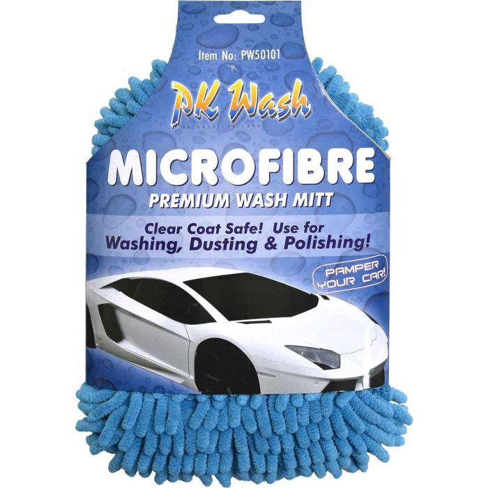 PK Wash Wash Mitt Microfiber Fringes Premium