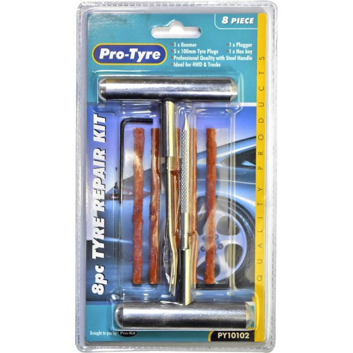 Protyre 8Pc Steel Handle Tyre Repair Kit
