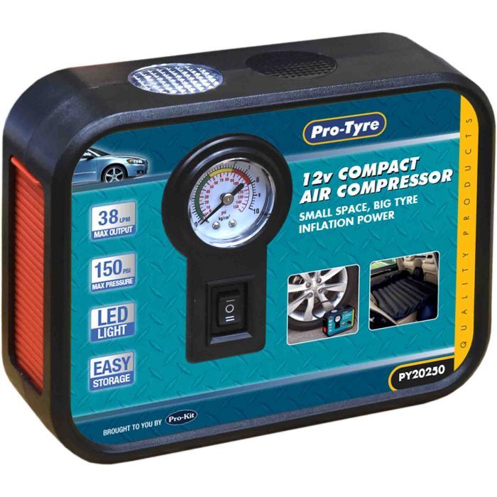 Protyre 12V Compact Air Compressor