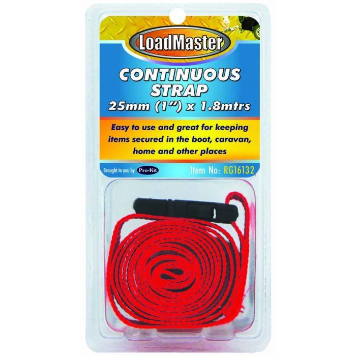 Loadmaster 25mm Continuous Boot Luggage Strap