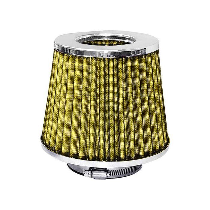 Jetco Air Filter Pod Style Chrome Top/Yellow Filter