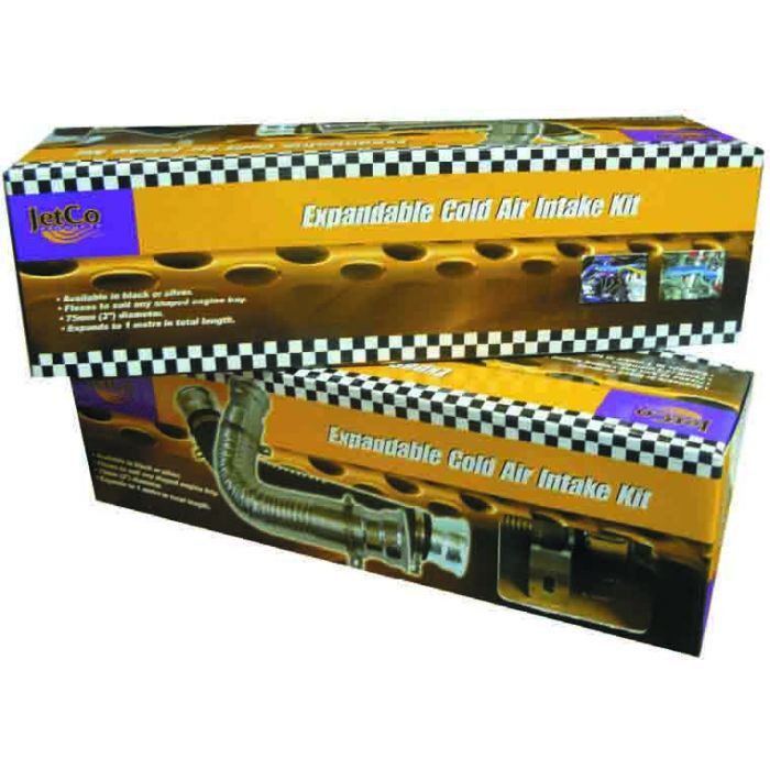 Jetco Cold Air Inlet Pipe Flexible Nylon Black